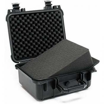 Maletín Universal Negro 35x29,5x15cm con Almohadillas Ajustables y Protección Impermeable para Equipos