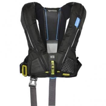 Chaleco Salvavidas Spinlock Deckvest Vito 170N con Sistema HRS Ajustado - Negro - Unisex