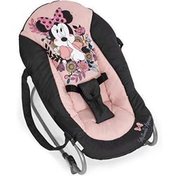 Hamaca Hauck Disney Rocky Minnie Sweetheart - Bouncer Ajustable con Respaldo Regulable, Manijas de Transporte, Ligera y Compacta, Modo de Balanceo Bloqueable para Bebés desde el Nacimiento hasta 9