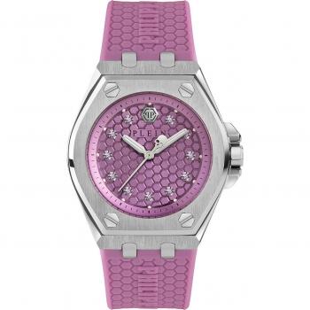 Philipp Plein Extreme Lady Crystal Watch, Purple, Female, Size: ONE SIZE