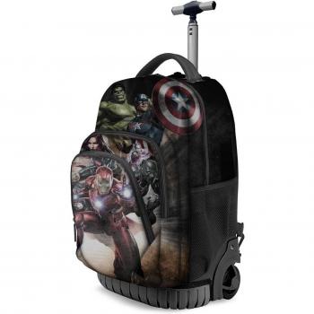 Mochila Trolley GTS Fan Los Vengadores Karactermania Verde 27x32x47cm Marvel