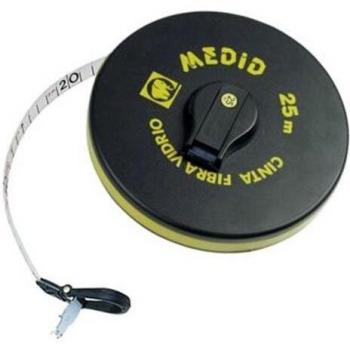 Medid MD/121015GF Cinta métrica de fibra con uña plegable, 15 m