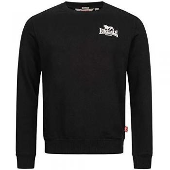 Sudadera Lonsdale Longridge Negra 2XL Hombre Ajuste Slim