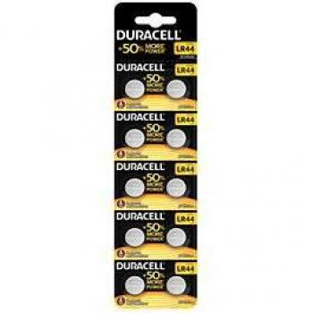 Pila Duracell Alcalina LR44 de Botón 1.5V Blister de 10 Unidades