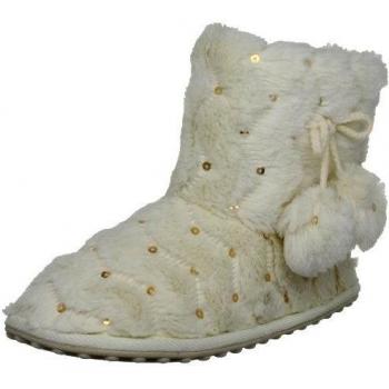 Rocket Dog Snowflake SNOWFLAKESA - Zapatillas de casa de tela para mujer, color marfil, talla 39
