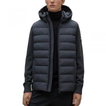Abrigo Ecoalf Denali para hombre con capucha, cierre de cremallera, sostenible y hecho de nylon reciclado