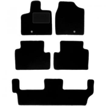 Alfombrillas de Terciopelo Negro OEM para Volkswagen Routan 7 Plazas (2008-2015)