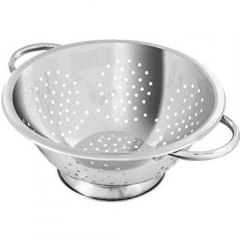 Fackelmann Colador de Cocina y Escurridor en Acero Inoxidable excelente para escurrir Ensalada, Pasta, arroz, legumbres, Ø24cm