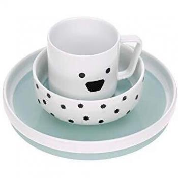 Juego de vajilla de porcelana para niños 3 piezas Little Chums Perro