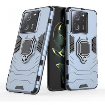 Funda Magnética Antigolpes Rígida con Anillo para Xiaomi Mi 13T / Mi 13T Pro - Tecnología de Absorción de Golpes, Azul Marino