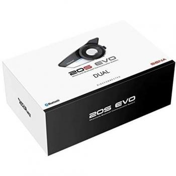 Sena 20S EVO Sistema de comunicación Bluetooth Dual Pack, paquete doble