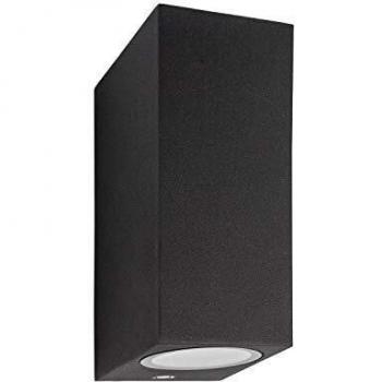 Aplique de Pared Exterior Doble Cara Miseno Aluminio Gris Oscuro ILUZZIA