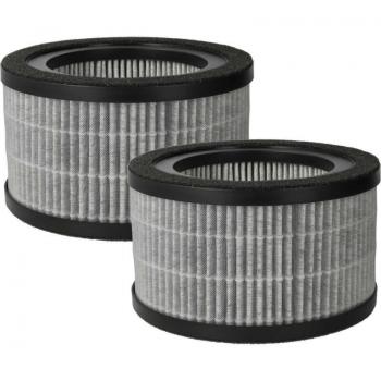 Filtro de Aire Combinado vhbw 2x Compatible con Purificador Beurer LR 220 - Prefiltro + HEPA + Carbón Activo