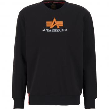 Alpha Industries Basic Rubber Black Sweater for Men