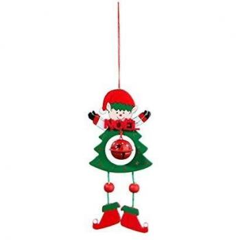 Personaje colgante navideño con campanas - Luces y Navidad Feeric