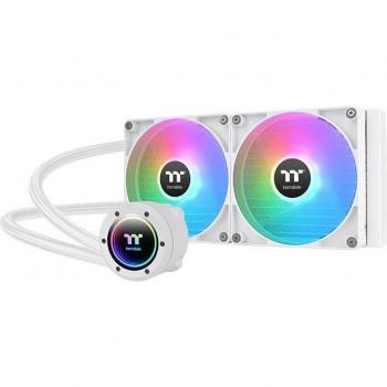 Thermaltake TH280 V2 ARGB Sync All-In-One Liquid Cooler Snow Edition, Refrigeración por agua, Sistema de refrigeración líquida todo en uno, 14 cm, Blanco