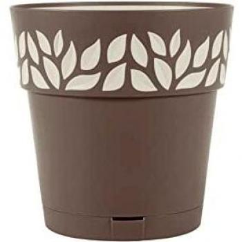 Vaso Jarrón Stefanplast Opera Cloe 15 cm Tortora/Vanilla