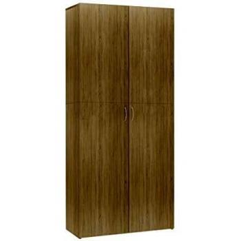 Sonata Shoe Cabinet Oak 80x35.5x180 cm Engineered Wood