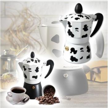 Cafetera Moka 2 Tazas Aluminio Vaca Mukka Espresso