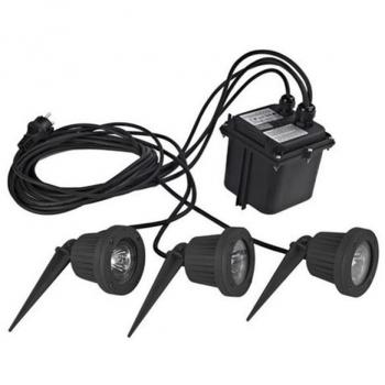 Proyector LED FOCUS IP68 3xgu5,3 3x5w 36° Negro - Impermeable