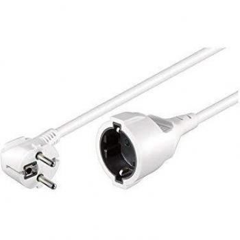 Cable alargador de alimentación Schuko 3m Blanco