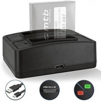Cargador Doble (USB) para Panasonic CGA-S005(E/1C), DMW-BCC12€ / Fuji NP-70 / Leica BP-DC4 / Ricoh DB-60 / Kodak LB-080 - Ver Lista de compatibilidad