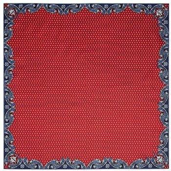 Rock Angel Paisley Dots 53x53-Chal Mujer    Rot