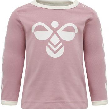 Hummel hmlFLIPPER Baby Long Sleeve T-Shirt - Regular Fit Crew Neck - Woodrose 6-9 Months