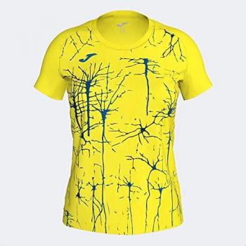 Camiseta de Manga Corta Mujer Joma Elite IX Amarillo Flúor