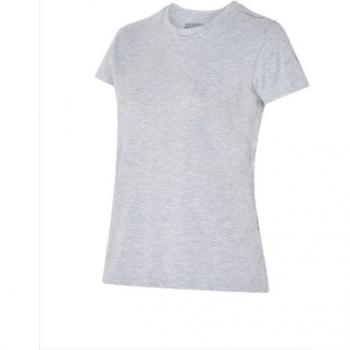 Camiseta de fitness Joluvi Combed Cotton mujer gris