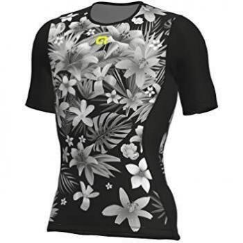 Alé Sartana Underwear Camiseta térmica, Hombre, Negro/Blanco/Gris, 195/210