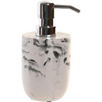 Dispensador de Jabón DKD Home Decor Negro Cemento Blanco