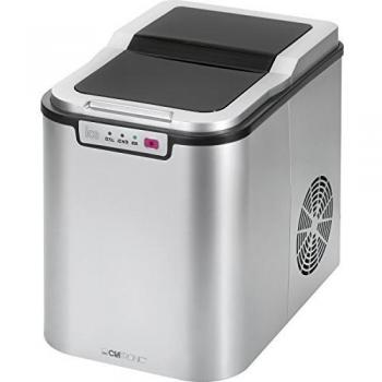 Clatronic EWB 3526 Máquina de Hacer Cubitos de Hielo, 10-15 kg en 24 Horas, 150 W, 2.2 litros, Acero Inoxidable, Plateado