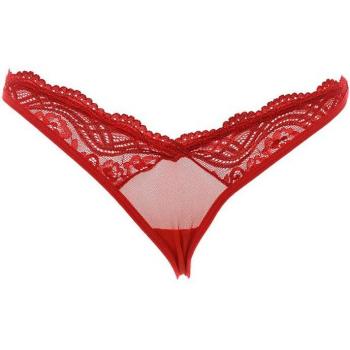 Tanga lencero regulable con detalle de encaje