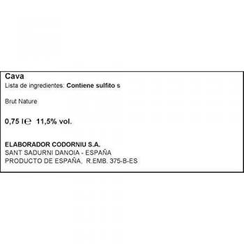 Codorníu Gran Plus Ultra - Cava Brut Nature, 100% Chardonnay - 75cl