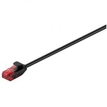 Cable de red CAT 6 U/UTP Slim 0.15m Negro