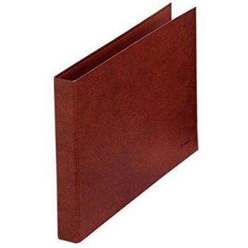 Dohe 9558 - Carpeta cuero forrado 2 anillas de 25 mm, folio apaisado