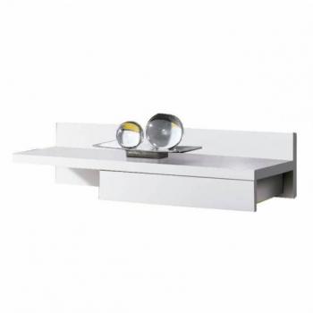 Mueble De Entrada Cajún Recibidor Colgado Color Blanco 70x20x28 cm