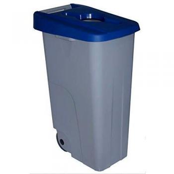 Famesa 23240-AZ Cubo Reciclo Tapa/Ranura 85 L Azul