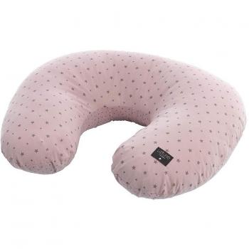 Uzturre Sophie - Almohada lactancia pequeña, unisex, color rosa empolvado