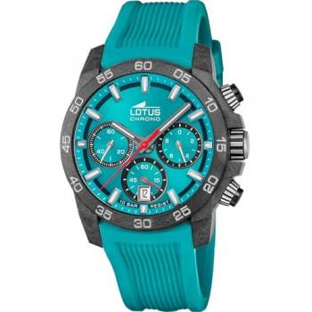 Reloj Lotus Hombre 18974/4 Cronógrafo de Cuarzo con Correa de Caucho Azul y Caja de Fibra de Carbono Negra