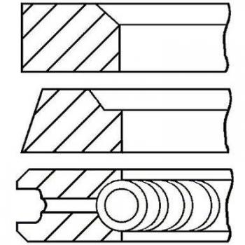 Juego de segmentos GOETZE ENGINE Piston Ring Kit 08-849000-00