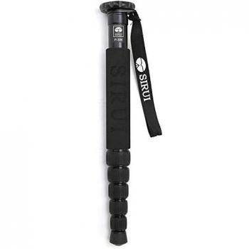 SIRUI P-306 Aluminium Monopod Height 155 cm, Weight 0.56 kg, Max Load 8 kg with Carabiner and Compass