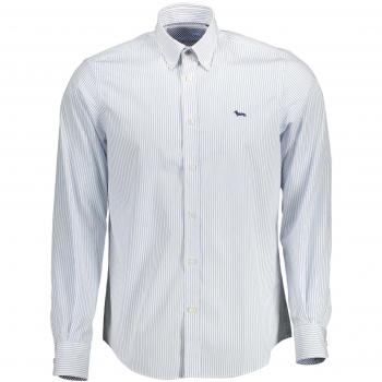 Harmont & Blaine Light Blue Cotton Shirt for Men - XL, Regular Fit, Formal Shirt, Multicolor