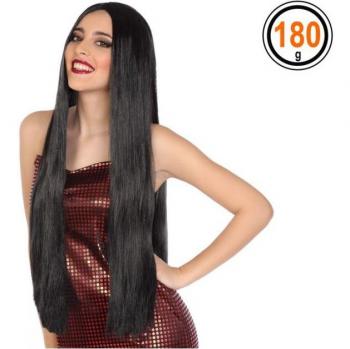 Peluca larga morena para mujer