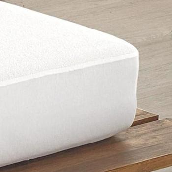 Protector de Colchón Rizo Biorgánico 100% Impermeable con Tratamiento Antiácaros Ajustable (Cama 80 x 190/200 cm)