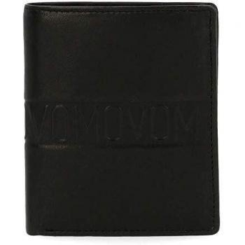 Movom Ribbon Cartera Vertical Negro 8,5x10,5x1 cms Piel