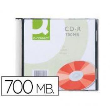 CD-R Q-Connect 700MB 80min 52x Caja Slim