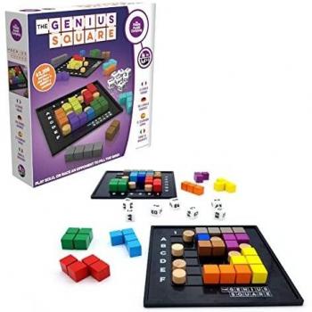 The Happy Puzzle Company | The Genius Square Game | Master the STEM Puzzle Game - Over 62,000 Puzzles to Explore - Smart Games for Smart Minds - Ages 6+