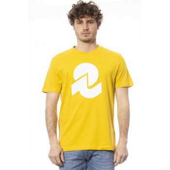 Invicta Yellow Cotton Logo Print T-Shirt - Size S